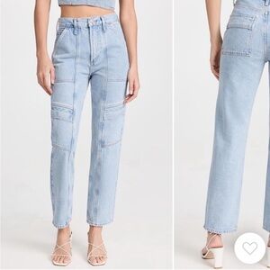 Agolde Light Wash Straight Leg Jeans